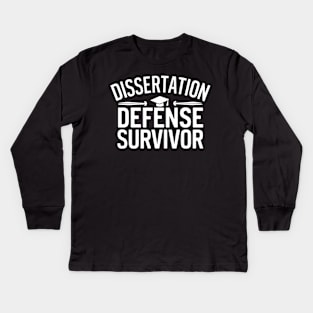 dissertation defence Survivor Kids Long Sleeve T-Shirt